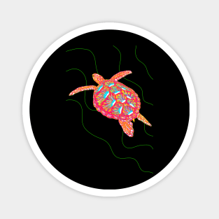 Hawksbill turtle (Eretmochelys imbricata) v2 Magnet